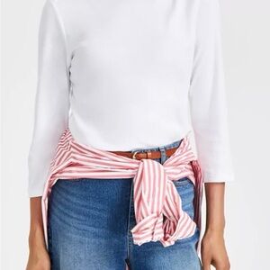Style & Co Women's Pima Cotton 3/4-Sleeve Boat-Neck Top
